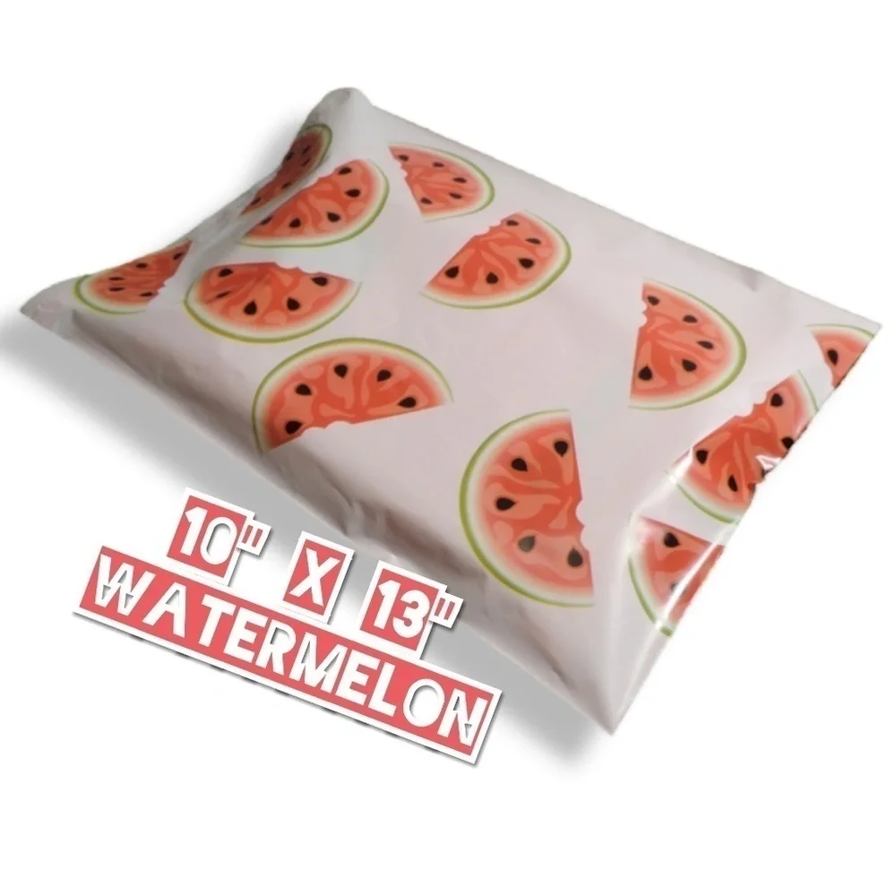 100 Watermelon Poly Mailers 10x13